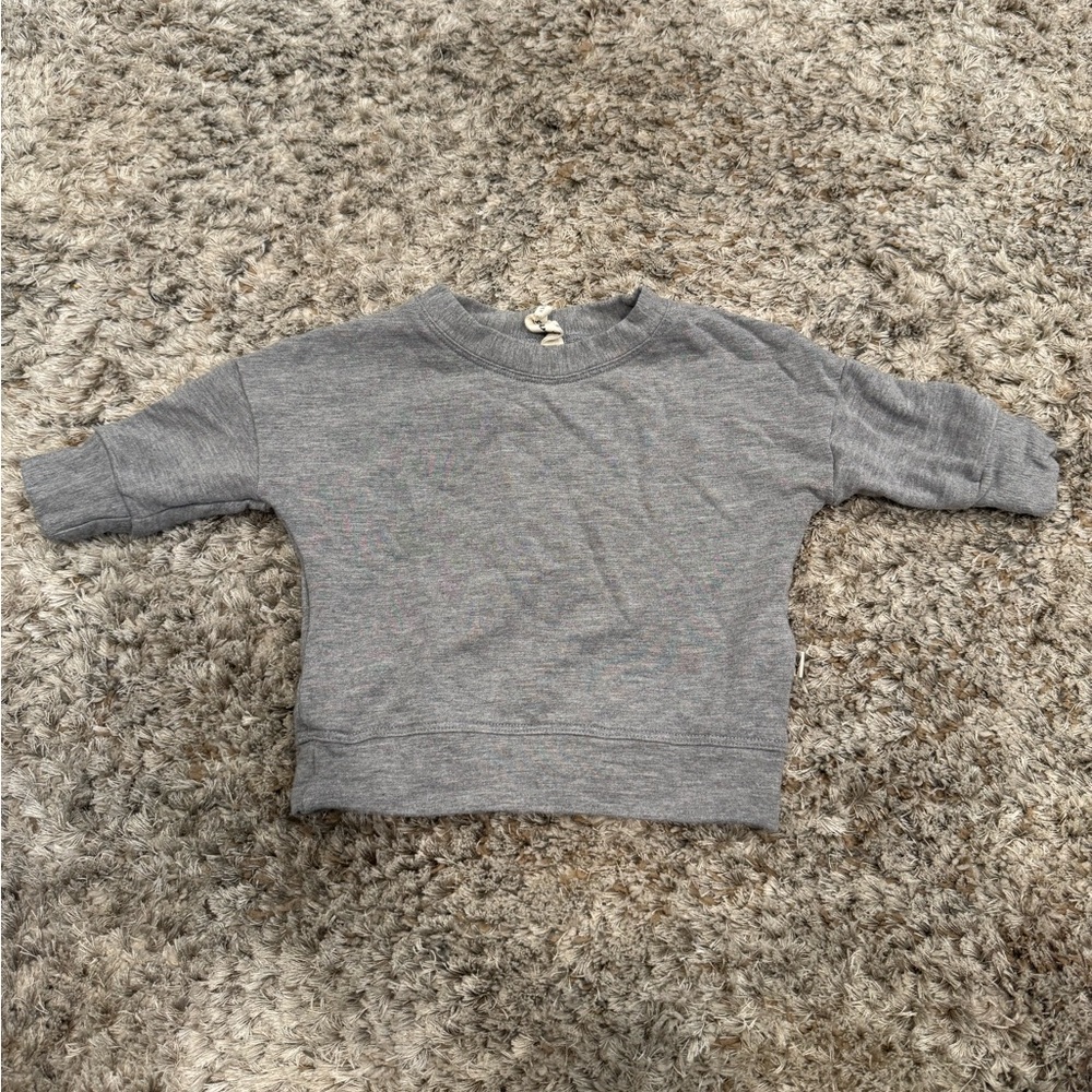Baby Sprouts Gray Baby Sweatshirt 3–6M
